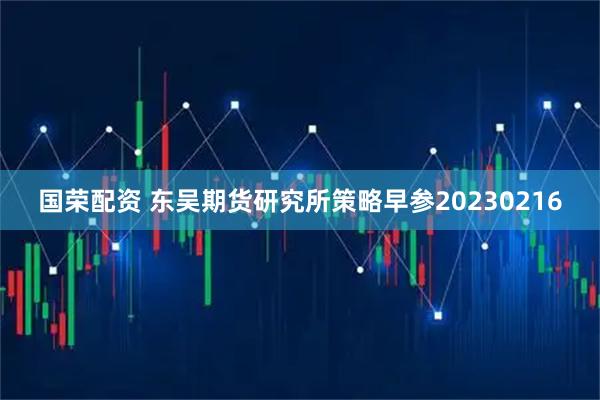 国荣配资 东吴期货研究所策略早参20230216