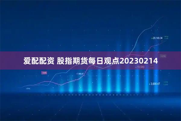 爱配配资 股指期货每日观点20230214